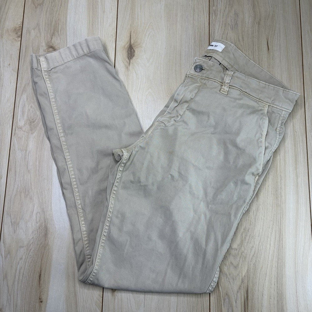 NN07 No Nationality Chino Pants Mens 32x32 Marco 1400 Slim Fit Italian Fabric